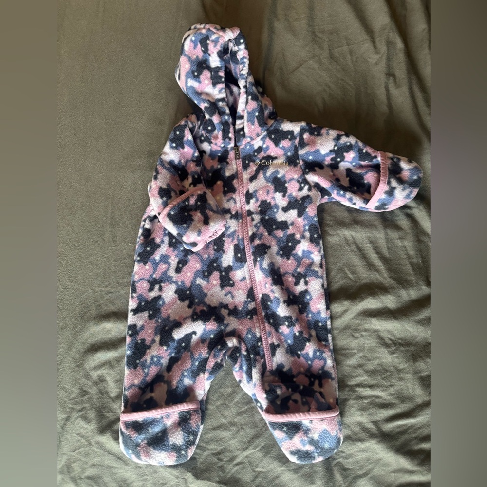 Columbia Kids One Piece in Purple and Blue Camo